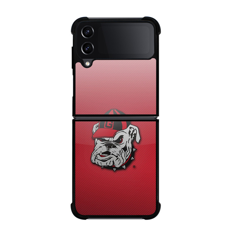 UNIVERSITY OF GEORGIA BULLDOGS UGA RED HAT Samsung Galaxy Z FLip4 5G Case Cover