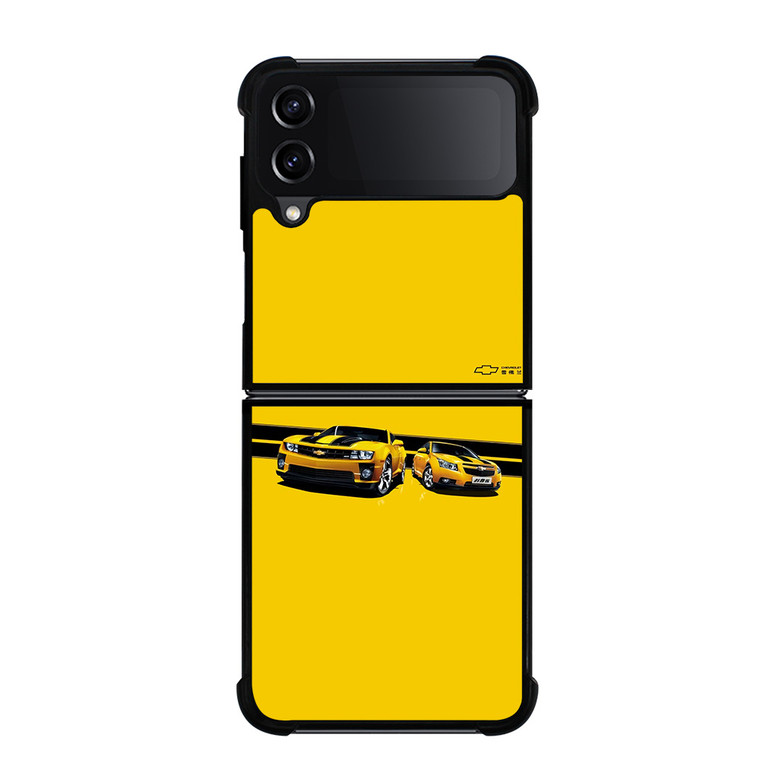 YELLOW CHEVY CAMARO Samsung Galaxy Z FLip4 5G Case Cover