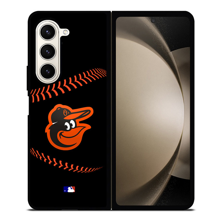 BALTIMORE ORIOLES BASEBALL BLACK Samsung Galaxy Z Fold 5 Case Cover