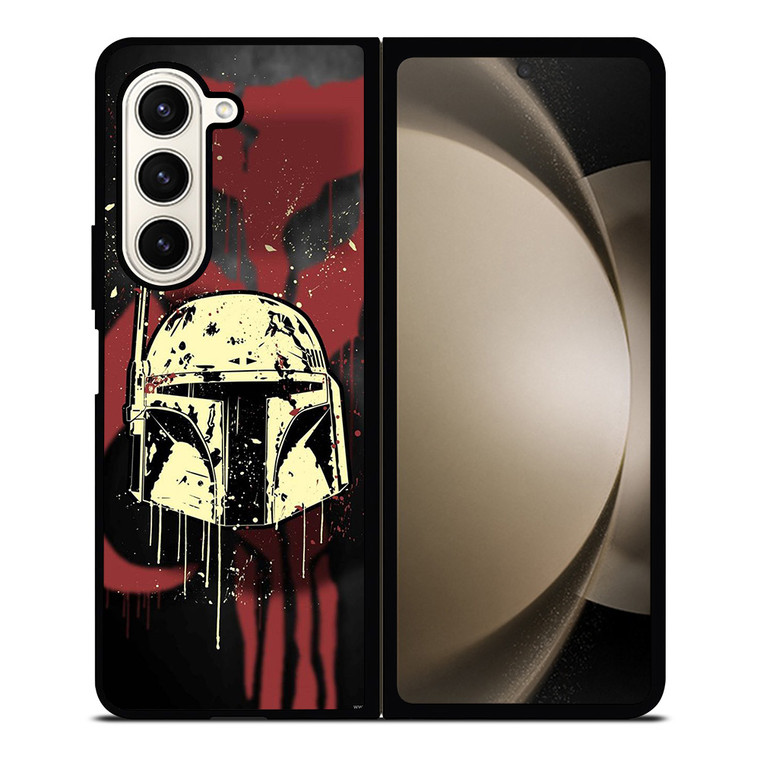 BOBA FETT HELMET STAR WARS ART Samsung Galaxy Z Fold 5 Case Cover BOBA FETT HELMET STAR WARS ART Samsung Galaxy Z Fold 5 Case Cover
