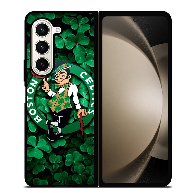BOSTON CELTICS GREEN LOGO BASKETBALL TEAM Samsung Galaxy Z Fold 5 Case Cover