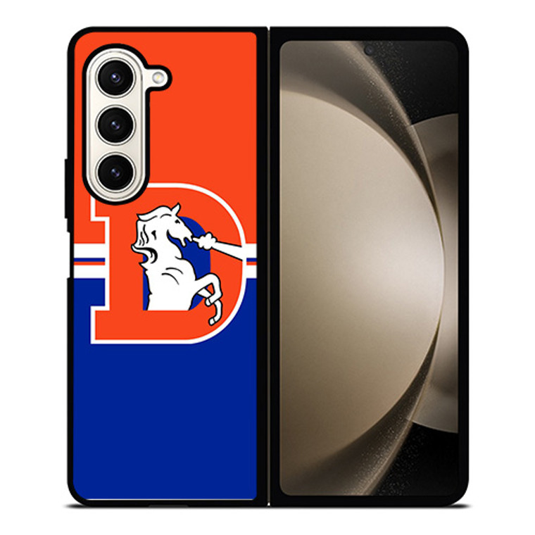 DENVER BRONCOS HORSE WHITE LOGO Samsung Galaxy Z Fold 5 Case Cover