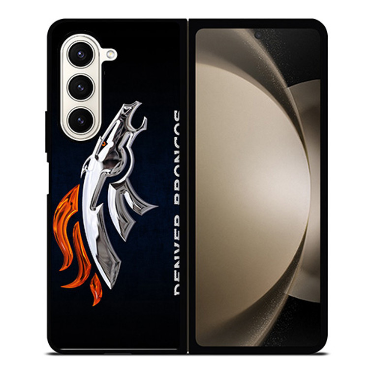 DENVER BRONCOS LOGO SILVER HORSE Samsung Galaxy Z Fold 5 Case Cover