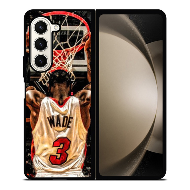 DWYANE WADE MIAMI HEAT SLAM DUNK Samsung Galaxy Z Fold 5 Case Cover