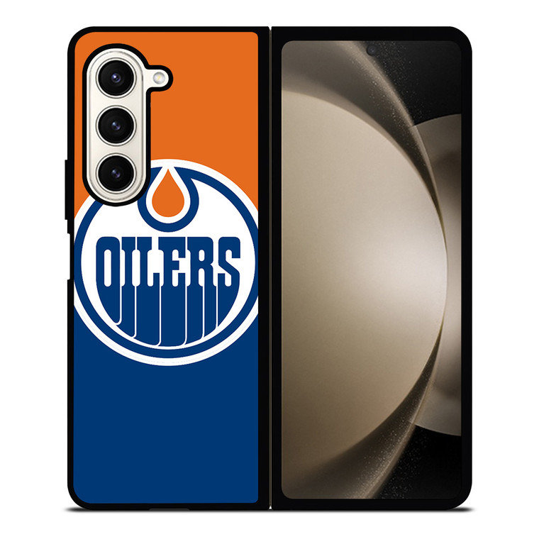 EDMONTON OILERS NHL HOCKEY TEAM LOGO Samsung Galaxy Z Fold 5 Case Cover