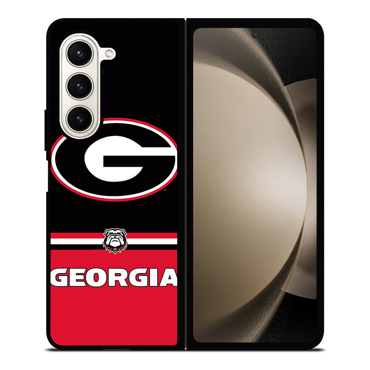GEORGIA BULDOGS STRIPS Samsung Galaxy Z Fold 5 Case Cover
