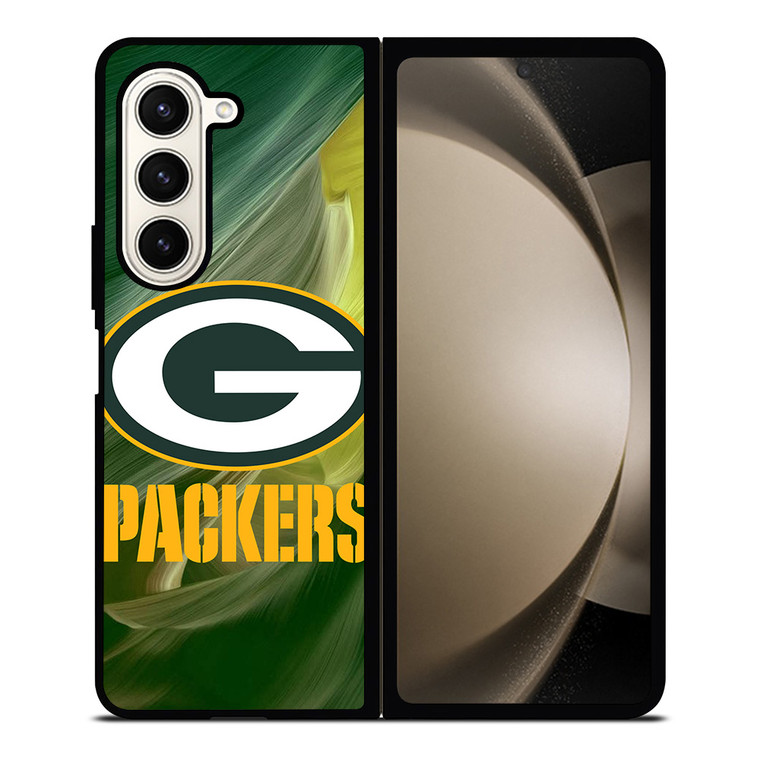 GREEN BAY PACKERS ART FOOTBALL Samsung Galaxy Z Fold 5 Case Cover