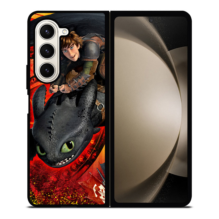 HICCUP AND TOOTHLESS HOW TO TRAIN DRAGON Samsung Galaxy Z Fold 5 Case Cover