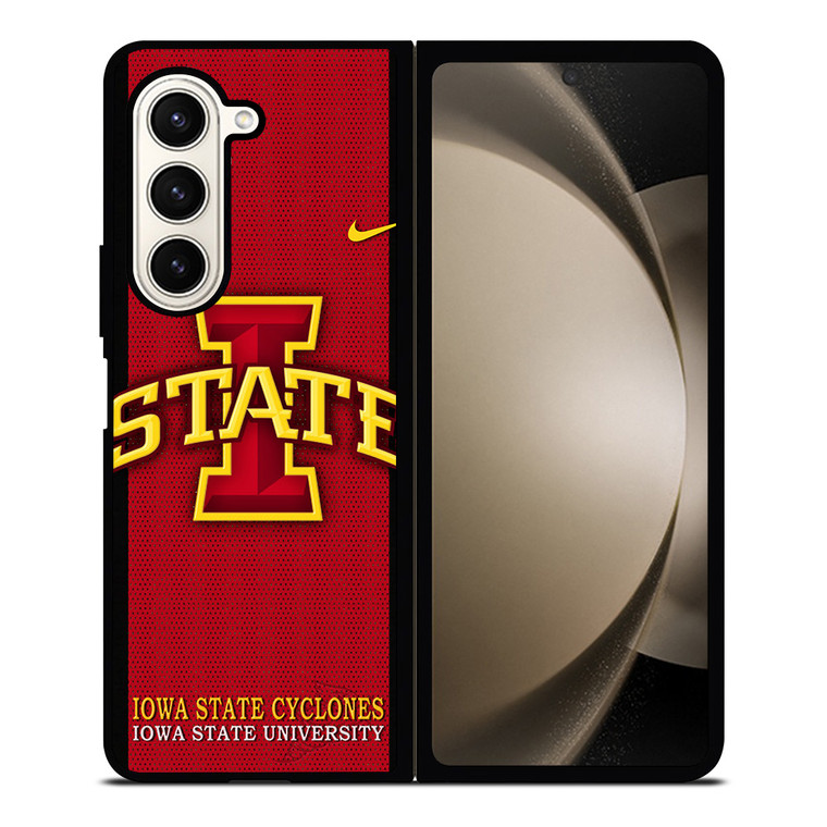 IOWA STATE CYCLONES INITIAL UNIVERSITY TEAM LOGO Samsung Galaxy Z Fold 5 Case Cover