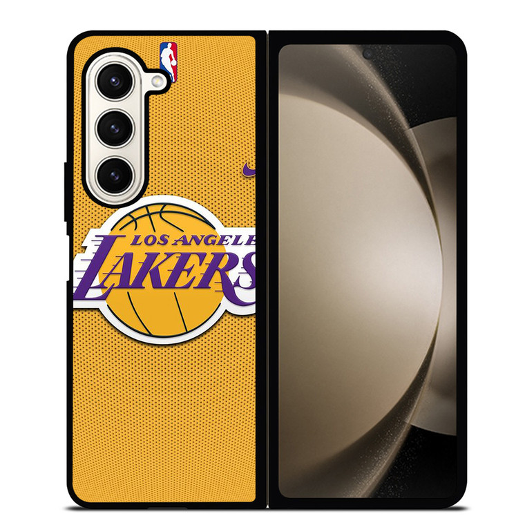 LA LAKERS NBA FIELD Samsung Galaxy Z Fold 5 Case Cover