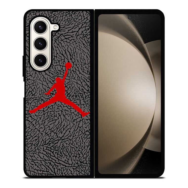NIKE AIR JORDAN RED FLY Samsung Galaxy Z Fold 5 Case Cover