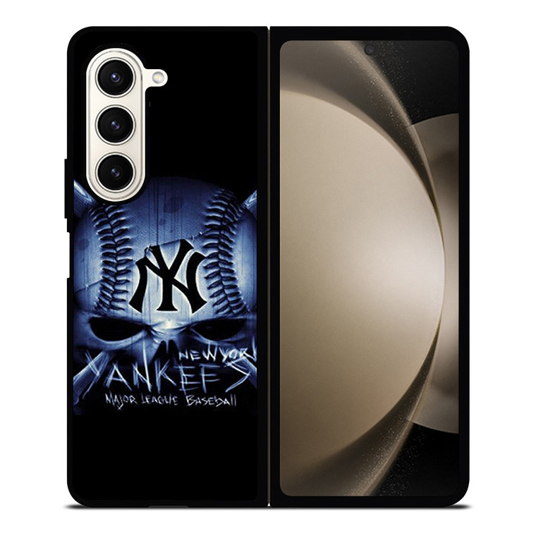 NY NEW YORK YANKEES SKULL Samsung Galaxy Z Fold 5 Case Cover