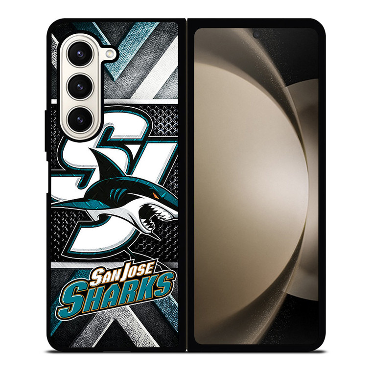 SAN JOSE SHARKS LOGO NHL Samsung Galaxy Z Fold 5 Case Cover SAN JOSE SHARKS LOGO NHL Samsung Galaxy Z Fold 5 Case Cover