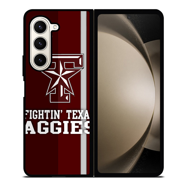 TEXAS A&M FIGHTIN' AGGIES Samsung Galaxy Z Fold 5 Case Cover