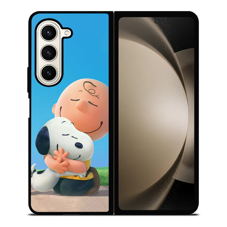 THE PEANUTS SNOOPY AND CHARLIE BROWN Samsung Galaxy Z Fold 5 Case Cover THE PEANUTS SNOOPY AND CHARLIE BROWN Samsung Galaxy Z Fold 5 Case Cover