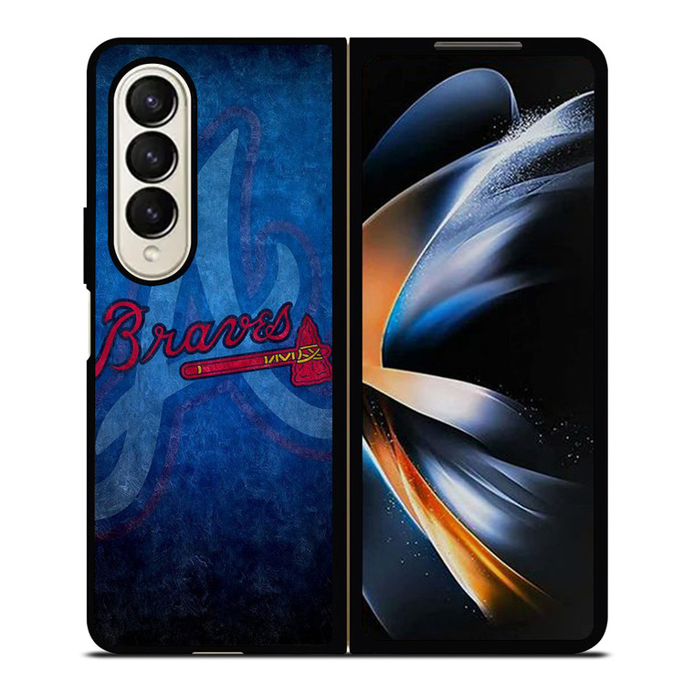 ATLANTA BRAVES A BASEBALL LOGO Samsung Galaxy Z Fold 4 Case Cover