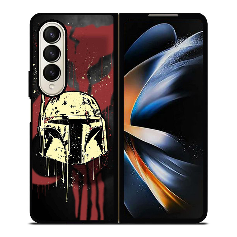 BOBA FETT HELMET STAR WARS ART Samsung Galaxy Z Fold 4 Case Cover BOBA FETT HELMET STAR WARS ART Samsung Galaxy Z Fold 4 Case Cover