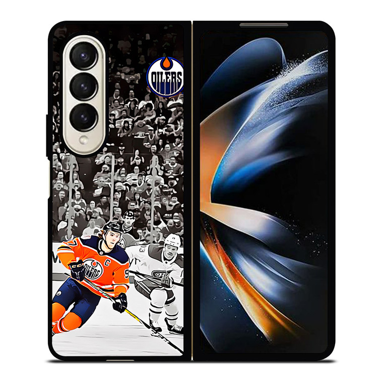 CONNOR MCDAVID HOCKEY OILERS LEAGUE Samsung Galaxy Z Fold 4 Case Cover
