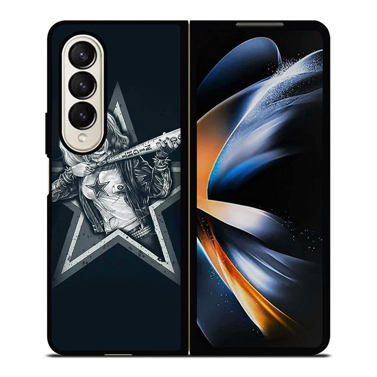 DALLAS COWBOYS HARLEY QUINN Samsung Galaxy Z Fold 4 Case Cover