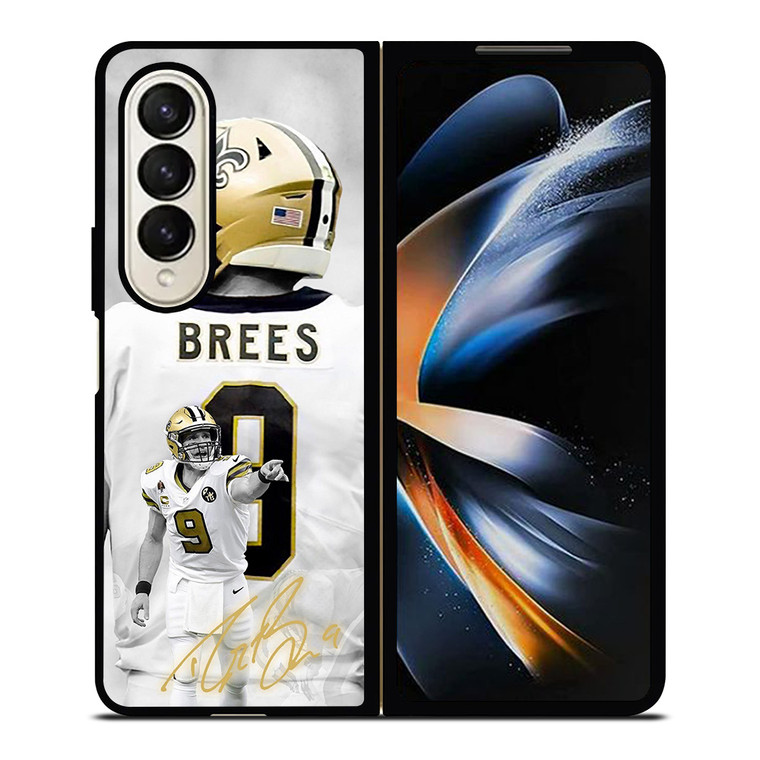 DREW BREES 9 SIGNATURE NEW ORLEANS Samsung Galaxy Z Fold 4 Case Cover