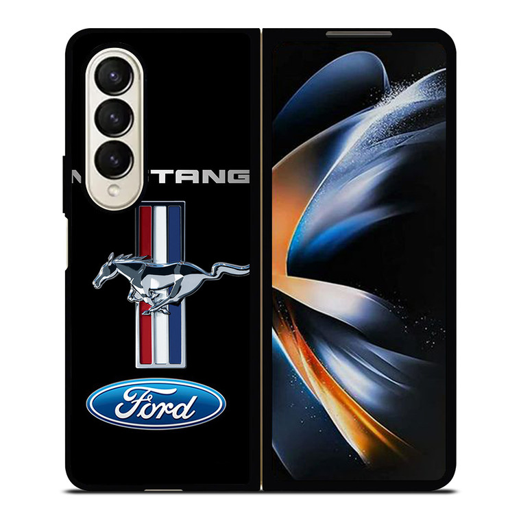 FORD MUSTANG STRIPS EMBLEM Samsung Galaxy Z Fold 4 Case Cover