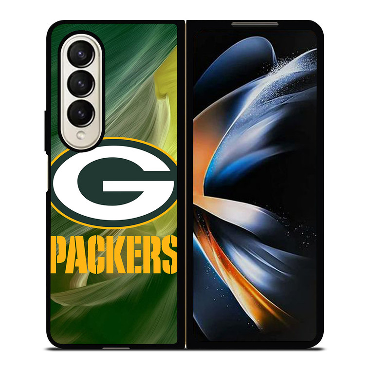 GREEN BAY PACKERS ART FOOTBALL Samsung Galaxy Z Fold 4 Case Cover
