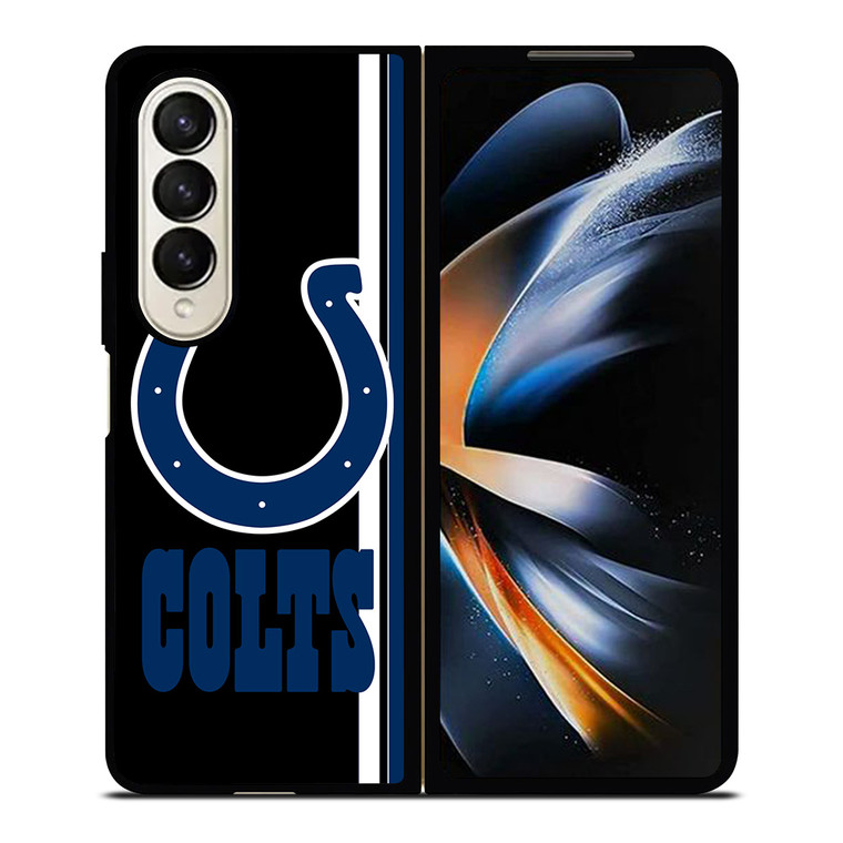 INDIANAPOLIS COLTS STRIPS LOGO NFL FOOTBALL Samsung Galaxy Z Fold 4 Case Cover