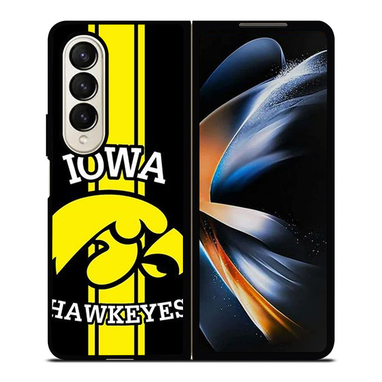 IOWA HAWKEYES STRIPS LOGO FOOTBALL TEAM Samsung Galaxy Z Fold 4 Case Cover