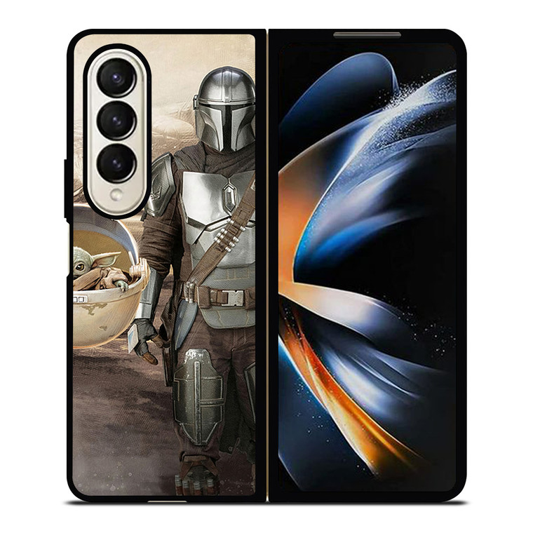 MANDALORIAN AND BABY YODA STAR WARS Samsung Galaxy Z Fold 4 Case Cover