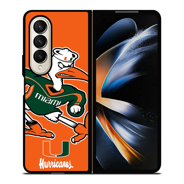 MIAMI HURRICANES FOOTBALL MASCOT Samsung Galaxy Z Fold 4 Case Cover