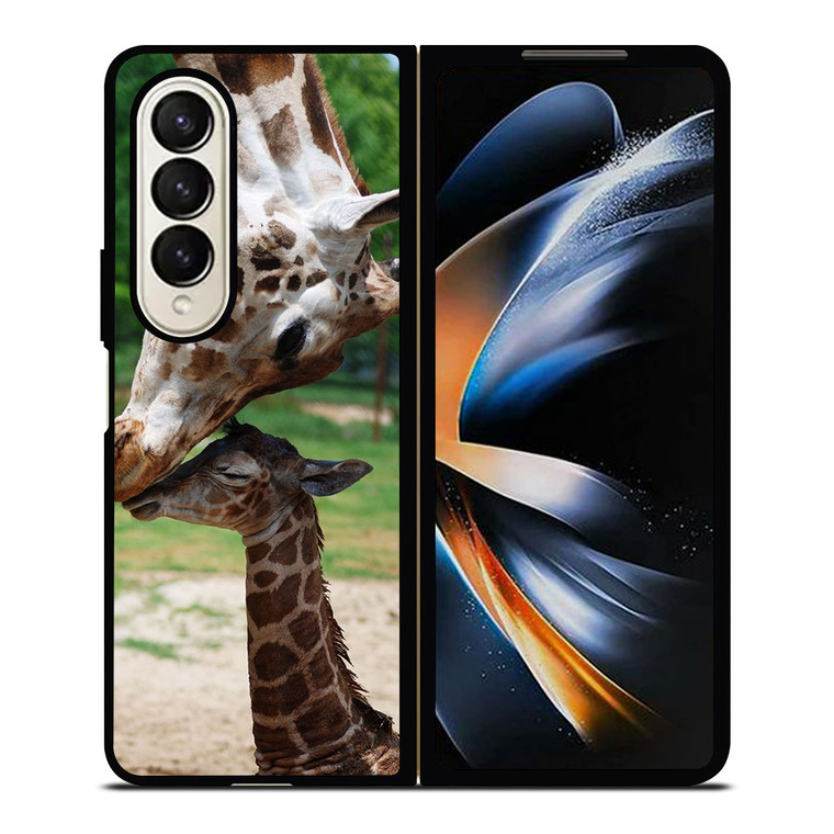MOM AND BABY GIRAFFE Samsung Galaxy Z Fold 4 Case Cover