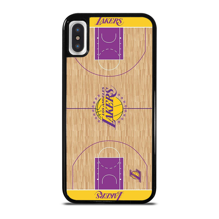 LA LAKERS BASKETBALL FIELD iPhone X / XS Case