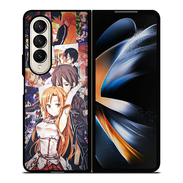 SWORD ART ONLINE KIRITO AND ASUNA LOVE Samsung Galaxy Z Fold 4 Case Cover