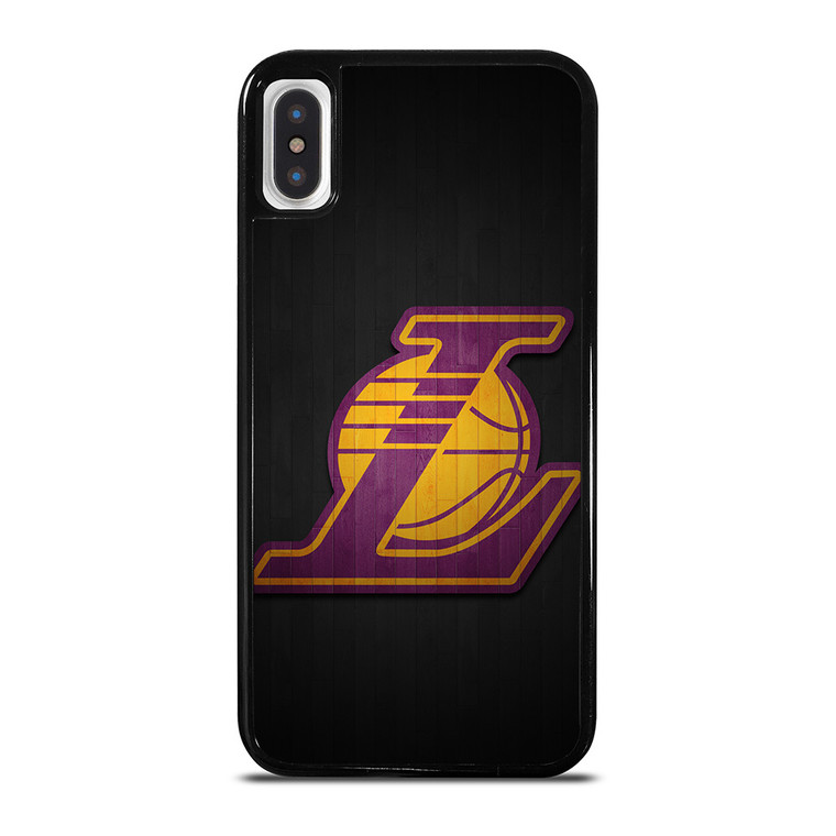 LA LAKERS WOODEN LOGO iPhone X / XS Case