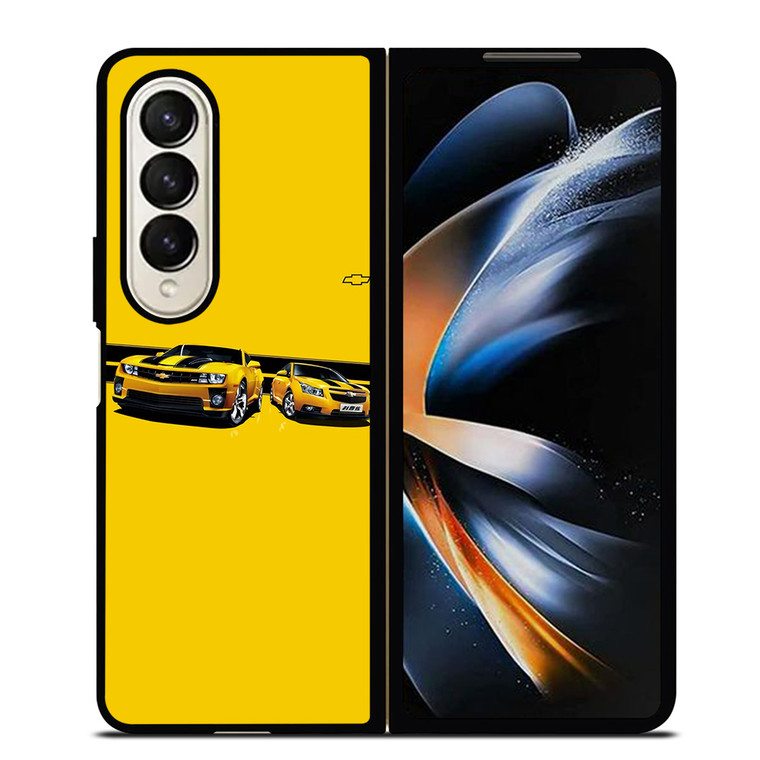 YELLOW CHEVY CAMARO Samsung Galaxy Z Fold 4 Case Cover