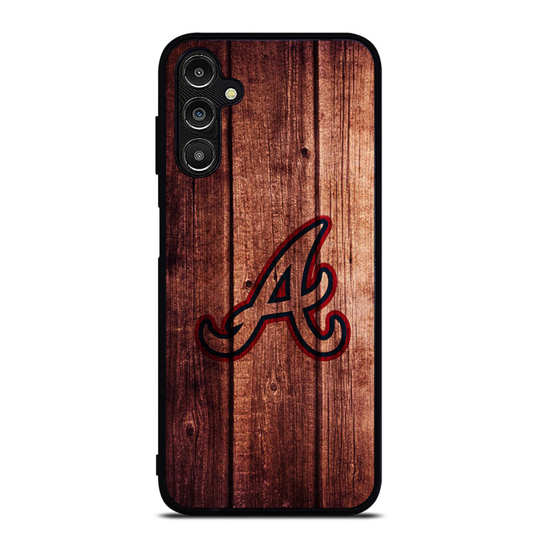 ATLANTA BRAVES LOGO WOOD INITIAL Samsung Galaxy A14 Case