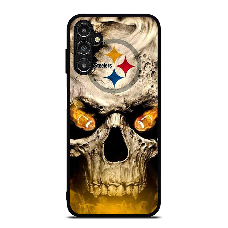 PITTSBURGH STEELERS FOOTBALL SKULL Samsung Galaxy A14 Case