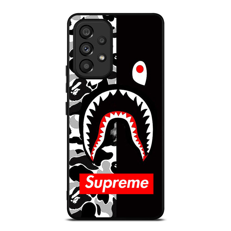 BAPE SHARK SUPREME CAMO BLACK Samsung Galaxy A53 Case