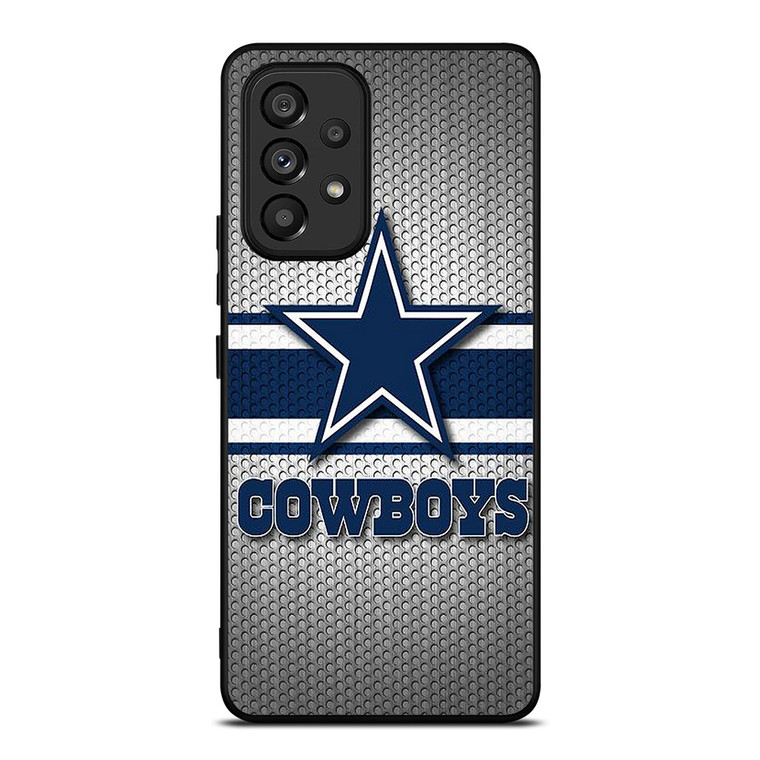 DALLAS COWBOYS NFL LOGO SILVER CARBON Samsung Galaxy A53 Case