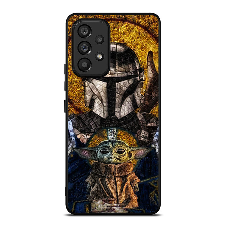 MANDALORIAN AND BABY YODA STAR WARS ART Samsung Galaxy A53 Case