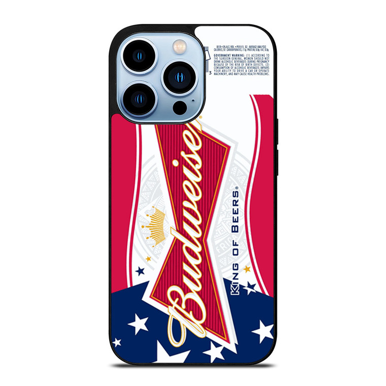 BUDWEISER AMERICAN FLAG LOGO iPhone 13 Pro Max Case