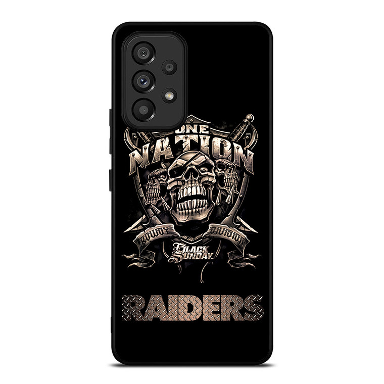 OAKLAND RAIDERS FOOTBALL ONE NATION Samsung Galaxy A53 Case