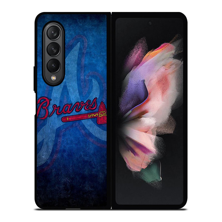 ATLANTA BRAVES A BASEBALL LOGO Samsung Galaxy Z Fold 3 Case Cover