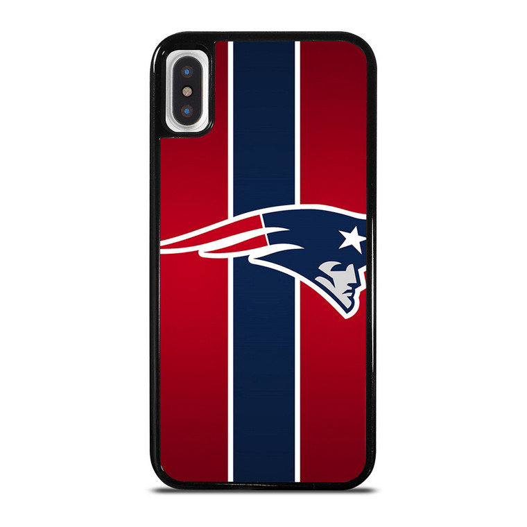 NEW ENGLAND PATRIOTS LOGO STRIPE iPhone X / XS Case