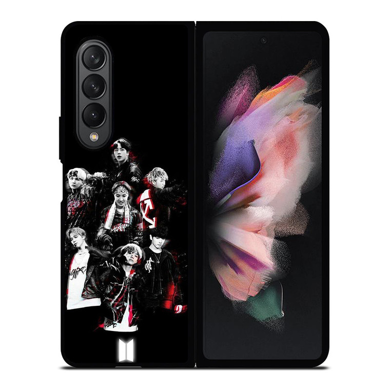 BTS BANGTAN BOYS BLACK Samsung Galaxy Z Fold 3 Case Cover