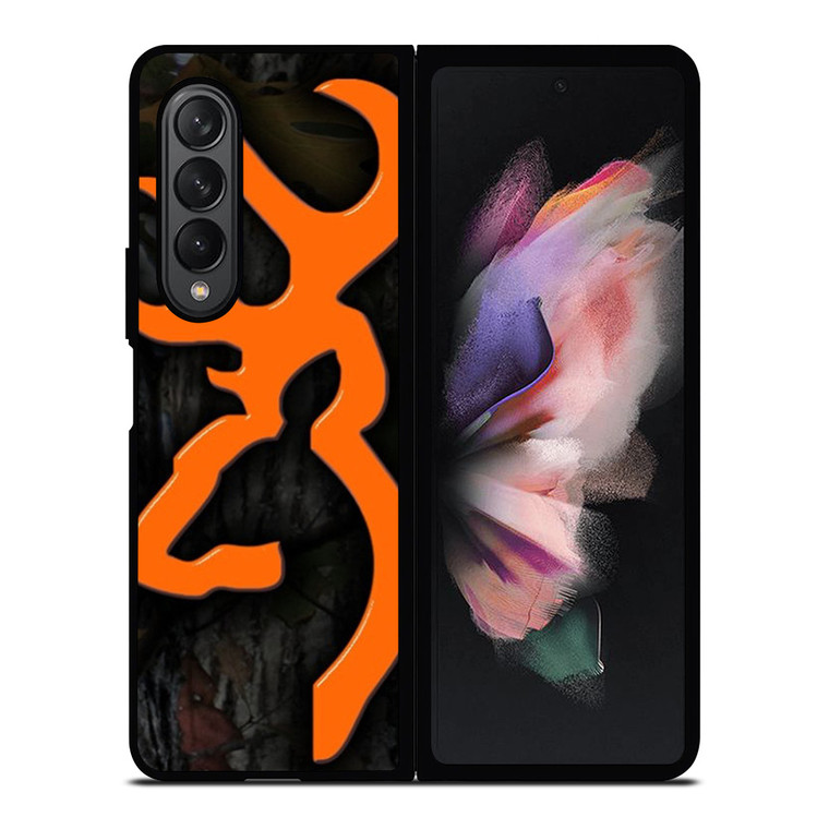CAMO BROWNING ORANGE Samsung Galaxy Z Fold 3 Case Cover
