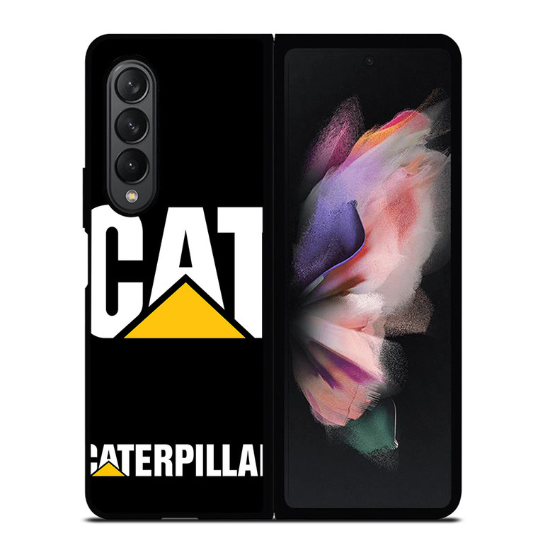 CAT CATERPILLAR BLACK LOGO Samsung Galaxy Z Fold 3 Case Cover