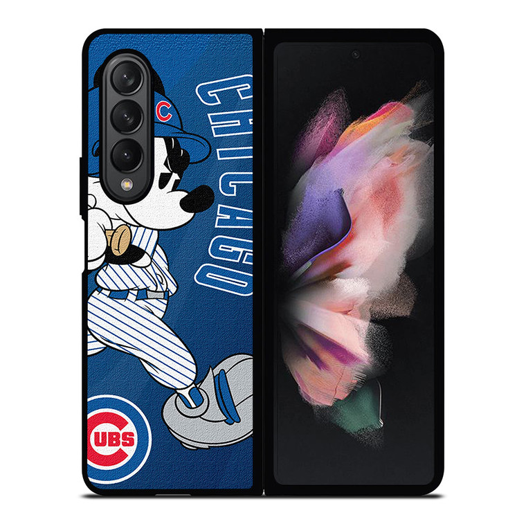 CHICAGO CUBS BASEBALL MICKEY MOUSE Samsung Galaxy Z Fold 3 Case Cover