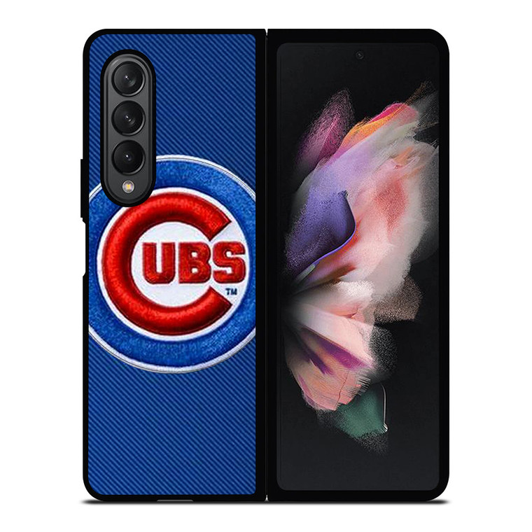 CHICAGO CUBS EMBROIDERED LOGO Samsung Galaxy Z Fold 3 Case Cover