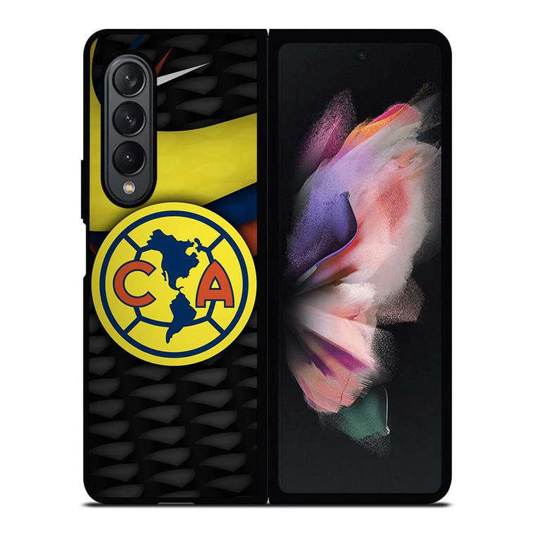 CLUB AMERICA AGUILAS LOGO CARBON Samsung Galaxy Z Fold 3 Case Cover